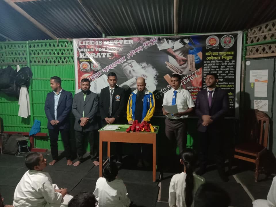 Academy instructors and officials at an event